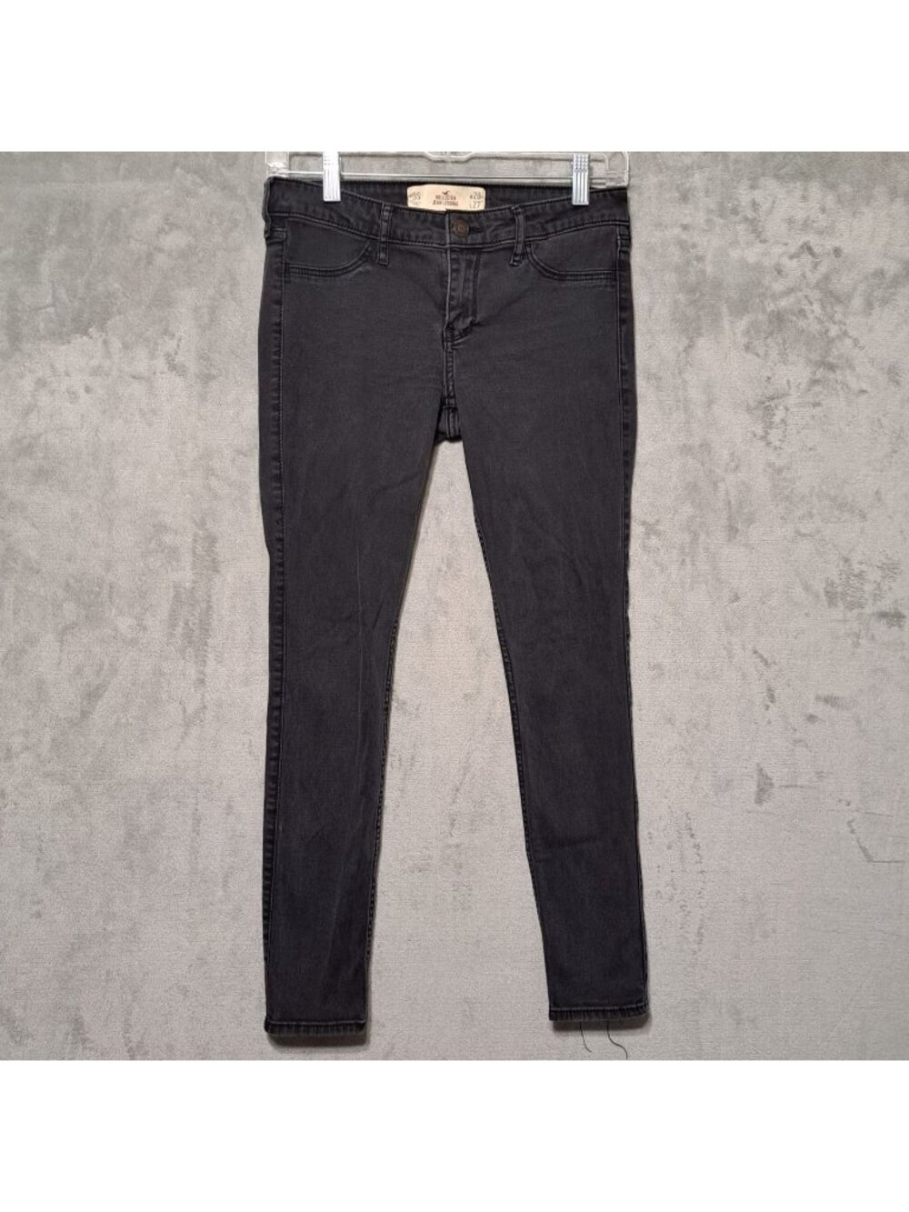 Hollister Jean Legging 3 Short Black Low Rise Slim Fit Stretch Denim Skinny